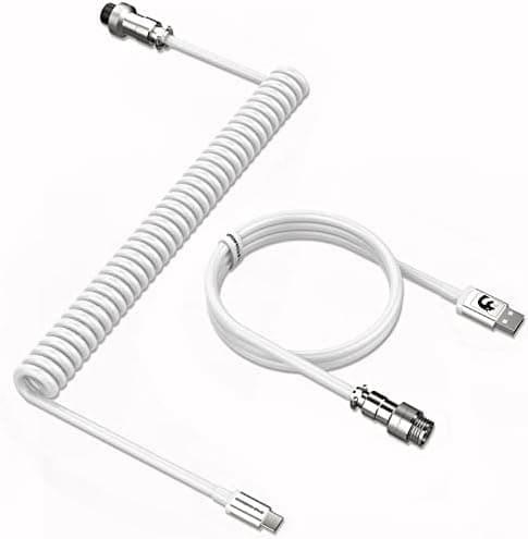 Spiral-Tastaturkabel Custom Coiled USB-C