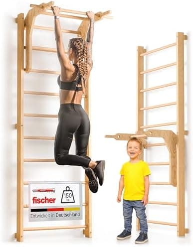 Sprossenwand mit Klimmzugstange Erwachsene