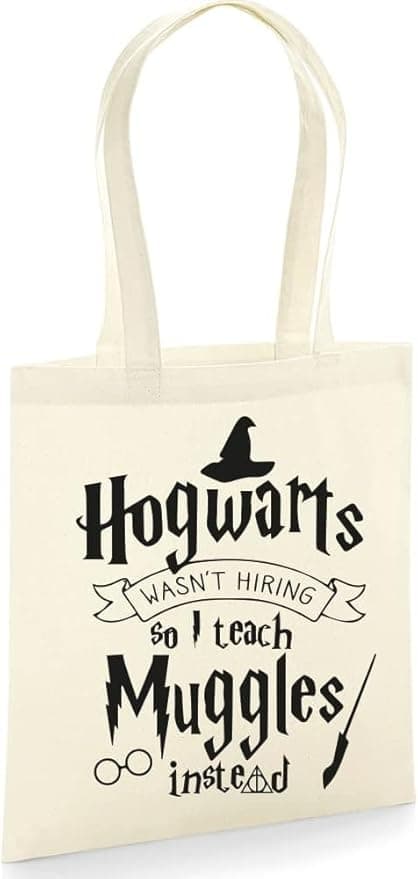 "I Teach Muggles" Jutebeutel – Geschenk für Lehrer