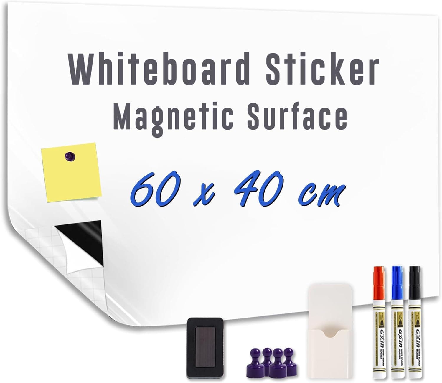 Magnetisches Whiteboard Kontaktpapier Selbstklebend