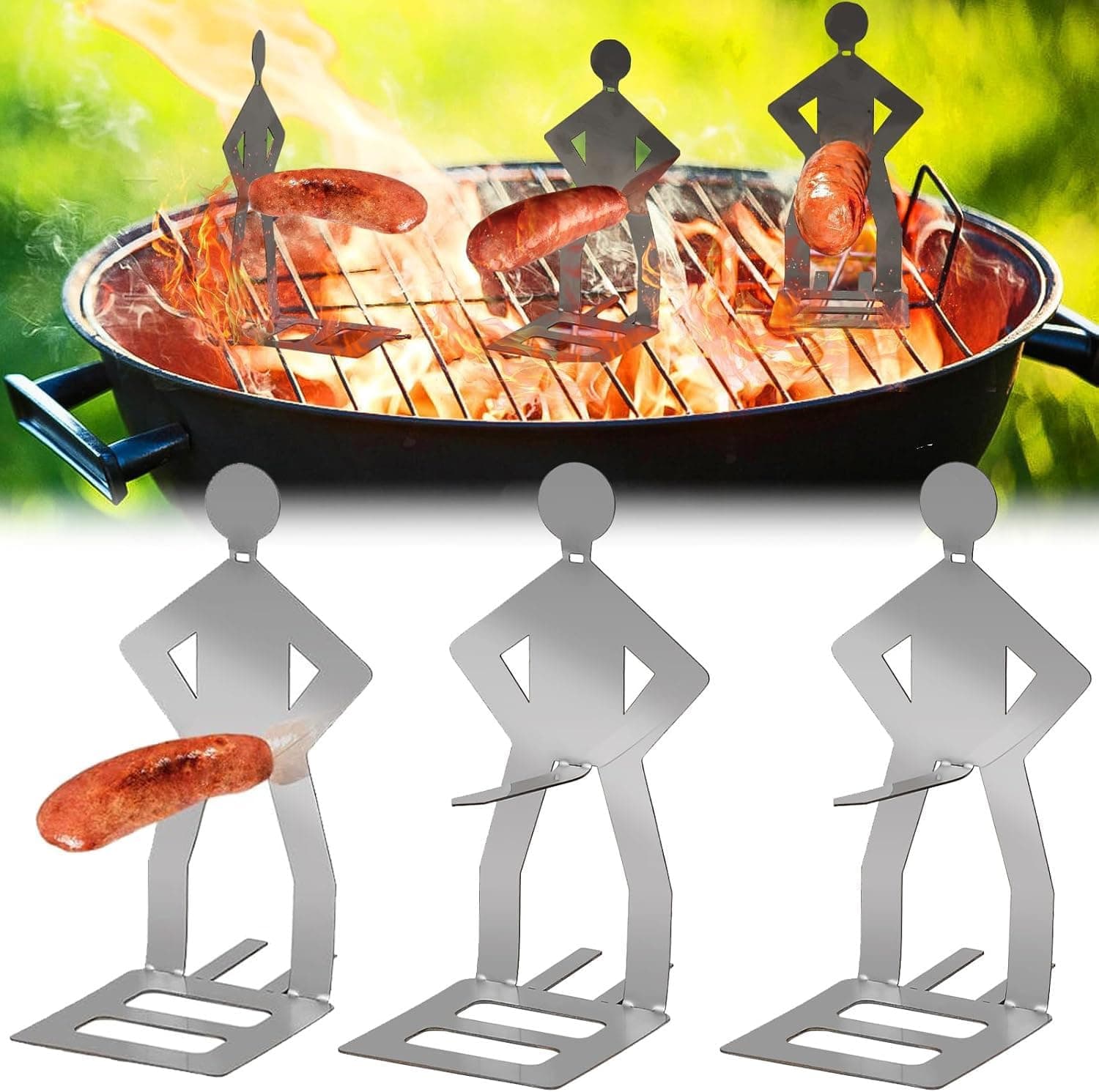 BBQ Würstchenhalter Männchen (3er Set)