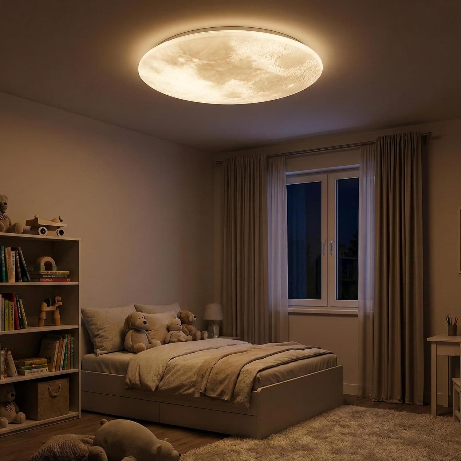 Mond Deckenlampe mit Fernbedienung