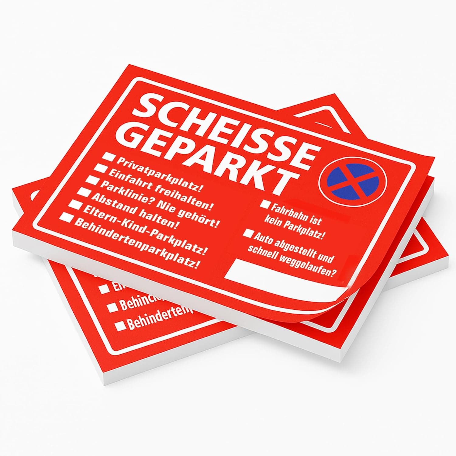 Scheiße Geparkt Notizblock 2er-Set