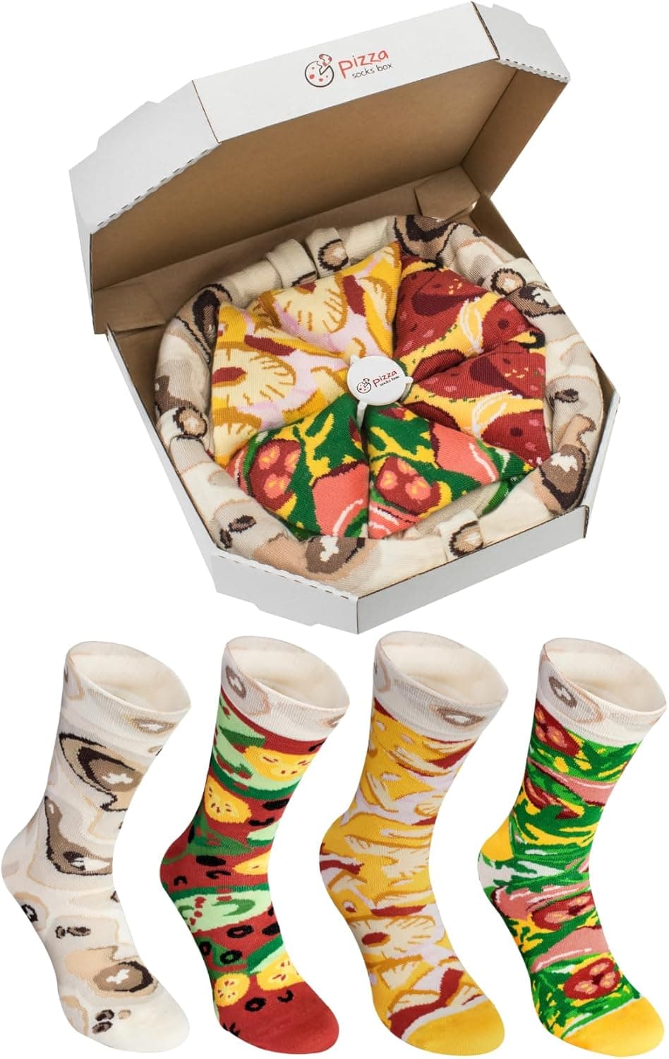 Pizza Socks Box Pepperoni