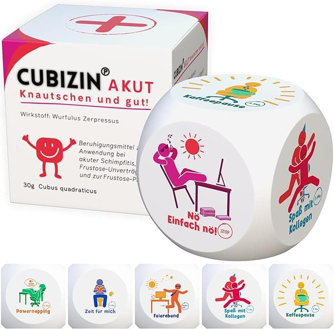 GLÜCKSGUT Anti-Stress-Würfel Cubizin