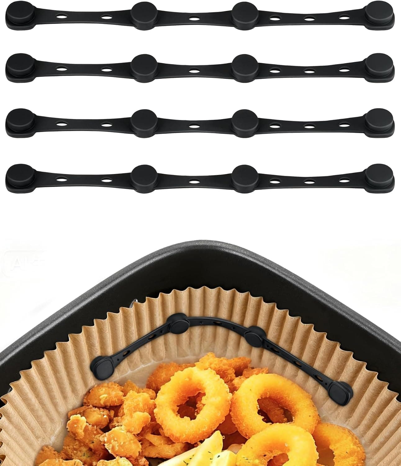 Silikon Magnete Airfryer Backpapier 4er-Set