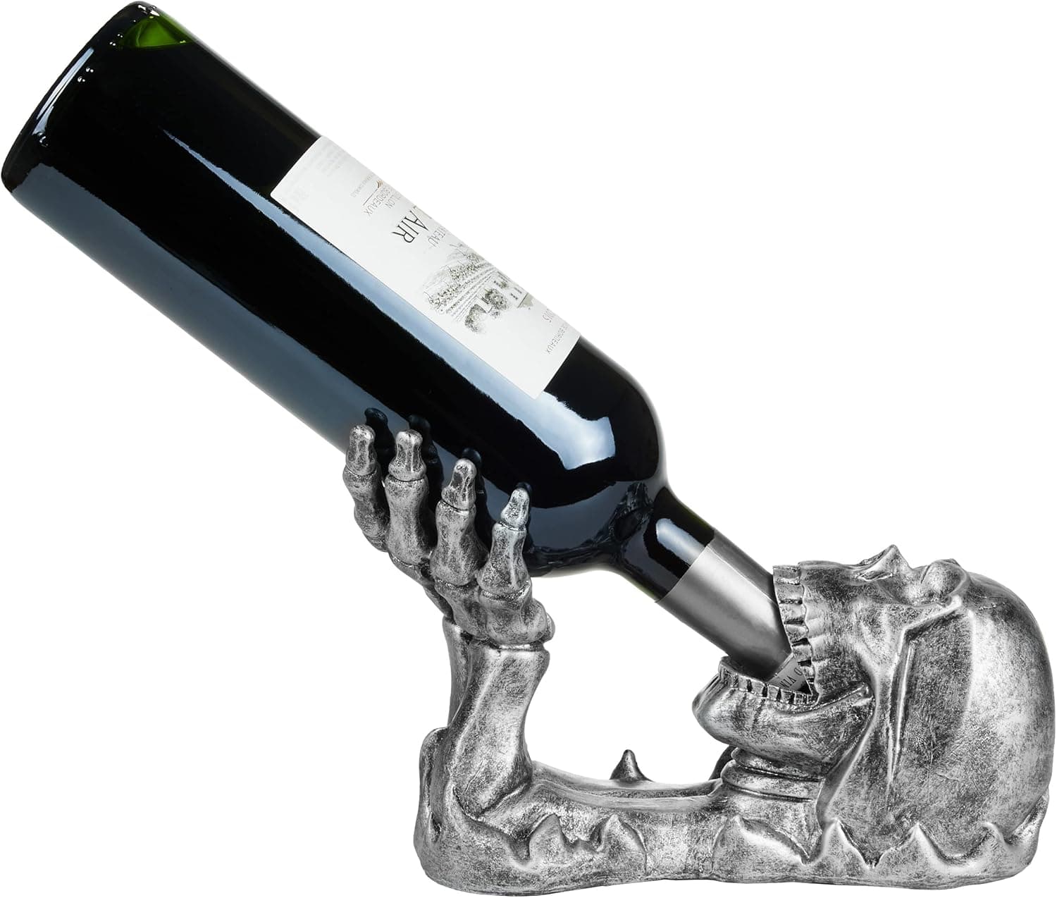 Weinflaschenhalter Totenkopf