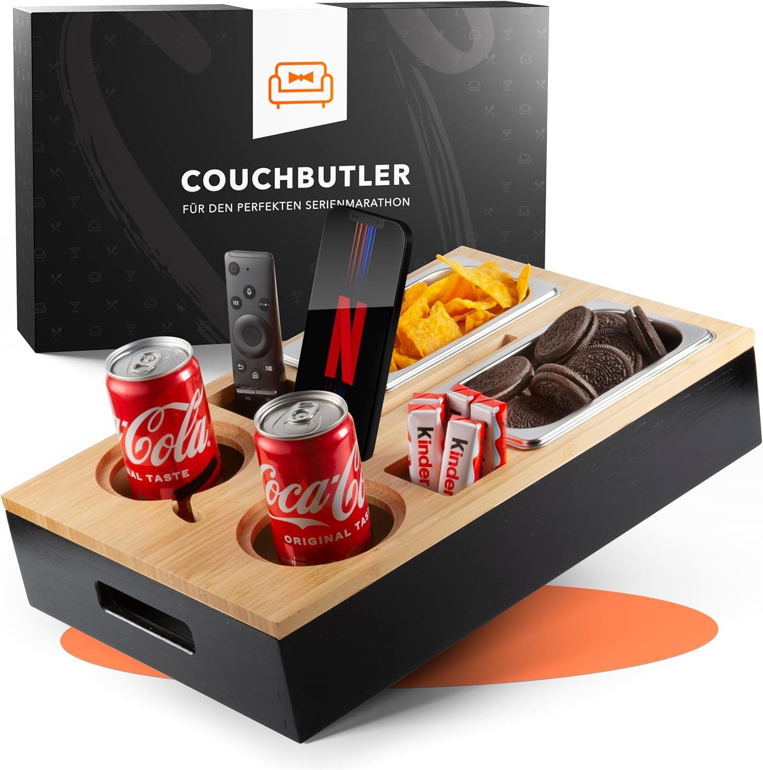 Couchbar Snackbox aus Bambus