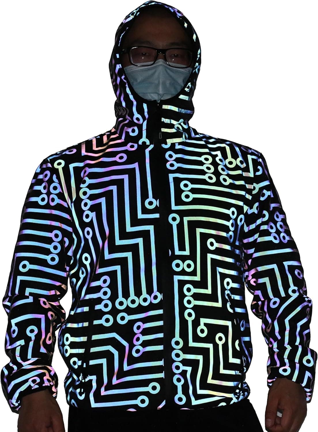 Reflektierende Windbreaker Jacke