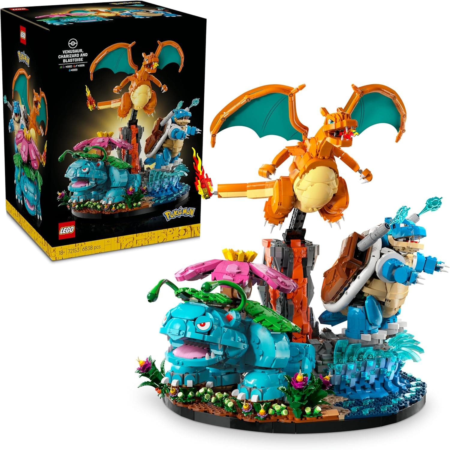 LEGO Pokémon Bisaflor, Glurak & Turtok (72153)